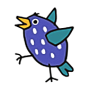Illustration eines blauen Stars